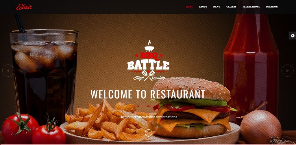 Restaurant website sample